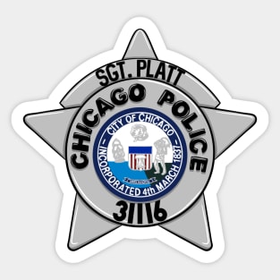 Sergeant Trudy Platt | Chicago PD Badge 31116 Sticker